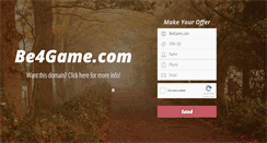 Desktop Screenshot of be4game.com
